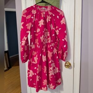 Chic Floral Pink Women's Dress
